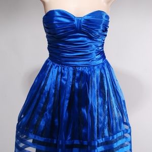 Betsey Johnson Blue Burnout Dress
